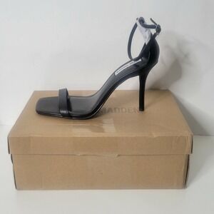 Steve Madden Women Size 9.5 Black Shaye Heeled Sandal